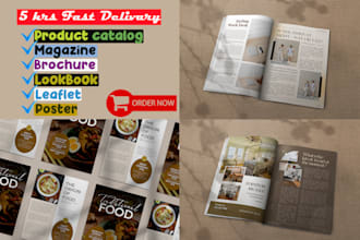 design catalog, brochure, magazine, poster, booklet design