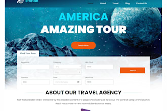 build travel agency website