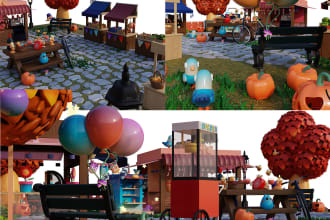 create 3d props and objects for your games