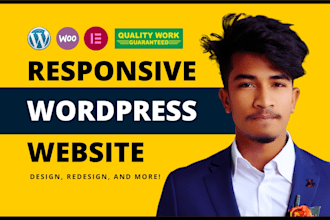 design, redesign, clone or revamp wordpress website with elementor pro
