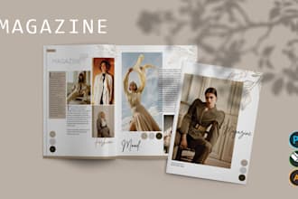 fashion magazine, magazine cover, lookbook, promotional product catalog, poster
