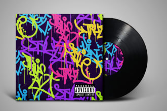 do best album cover graffiti for cd, vinyl dj, cover music