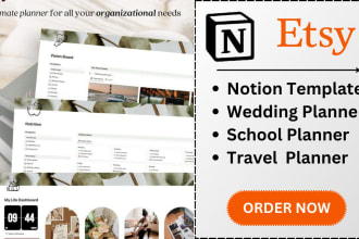design notion template for etsy reselling etsy digital product digital planer