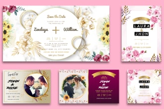 do invitation, wedding, party, event and birthday card design