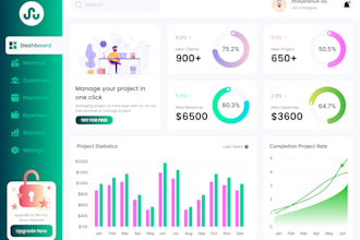 do dashboard design, web application, admin panel, saas ui ux
