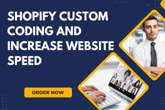 do shopify custom coding and increase shopify speed score