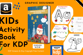 do kids activity book formatting and book layout for KDP amazon