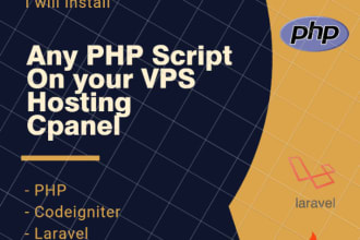 install any php script on your hosting, cpanel, vps