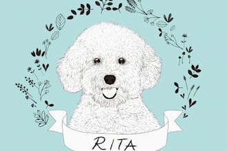 create a sketch of your pet or animal you like