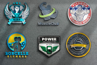 design gym, pictorial, initial, and abstract gaming logo