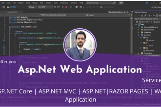 develop asp dot net, asp dot net core, mvc, and razor pages web application