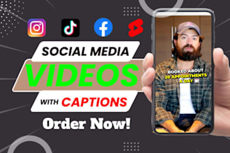 add captions to reels, shorts, podcast video