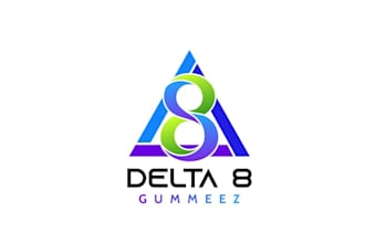 design awesome amazing cute delta 8 gummies logo for you
