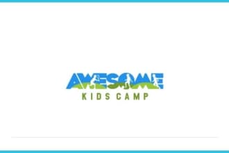 be make childcare, daycare, kids and education creative logo