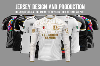 custom design of football, soccer, esports jersey