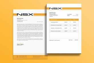 design letterhead, invoice, and receipts for your business