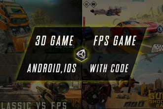 develop and design game in unity 3d 2d for android