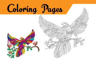 do animal coloring page for adult