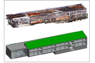 prepare 3d bim model from laser scan or point cloud data