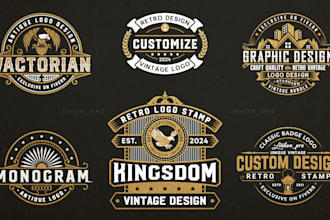 do retro vintage logo design
