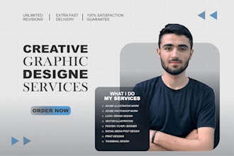 do any graphic design or redesign work using adobe   illustrator and photoshop