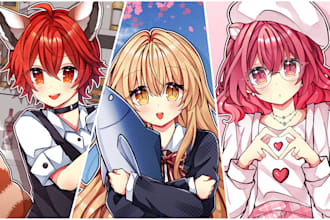 draw anime icon or profile picture