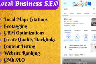 deploy the complete local SEO strategy for your gmb ranking