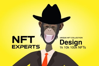 generate 1k 10k 100k nft collection for opensea