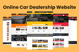make a responsive online car dealership wordpress website