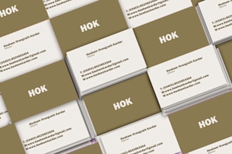 do professional business card design and stationary design