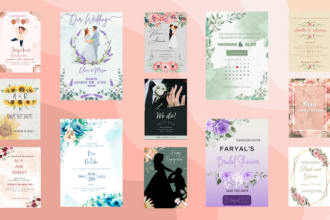 design unique wedding invitation card
