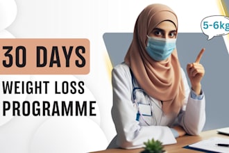 be your nutritionist for weight loss and transformation