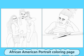 do african american children coloring book pages