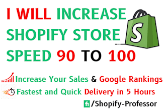 do shopify speed optimization and increase shopify speed