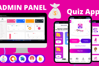create quiz app with admin panel