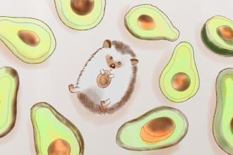 illustrate colorful children book illustration