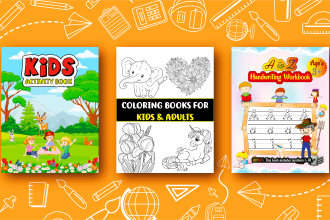 design children book cover, kindle cover, and illustrations for KDP