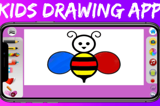 develop custom design kids drawing game or kids learning app