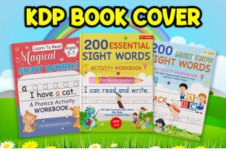 design eye catching book cover design or kindle cover design