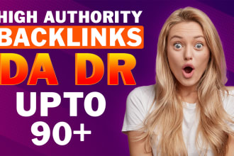 make high da authority quality dofollow SEO backlinks tf da