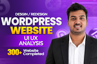 design custom wordpress website with business and lead focused UI UX