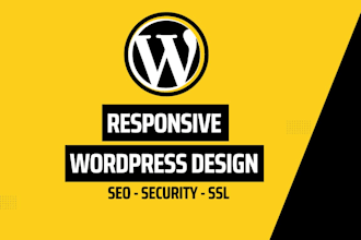 build responsive wordpress website design and blog website