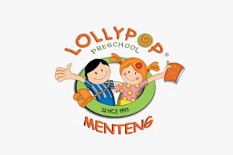 design childcare,baby care,kids shop,preschool,academy logo
