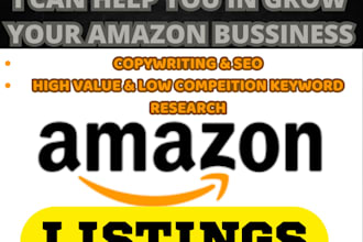 create an excellent SEO amazon product listing a to z and product hunting