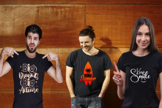 do awesome minimalist graphic bulk typography tshirt design