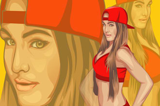 design a self portrait illustration from your photo