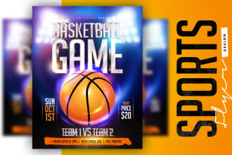 create a premium sports flyer design