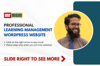 build a professional learning management website or lms website