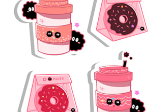 draw cute and simple sticker