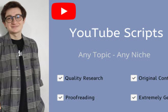 write a engaging and original script for your videos